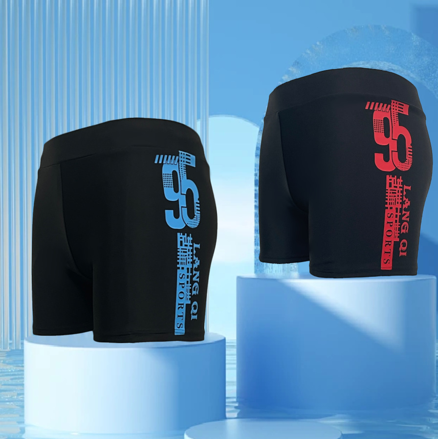 New Men's quick-drying swimming trunks adult swimming trunks men's boxer swimming trunks plus size men's swimming trunks