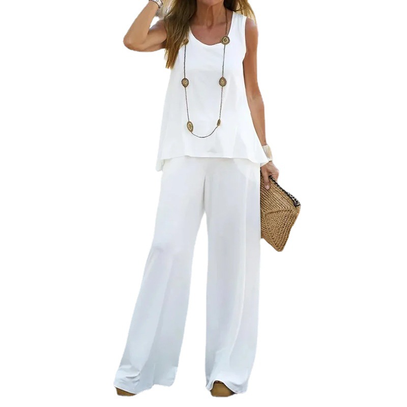 50 couleurs commerce extérieur transfrontalier vêtements pour femmes impression costume décontracté usine directe t-shirt sans manches pantalon costume deux pièces spot_voghion.com