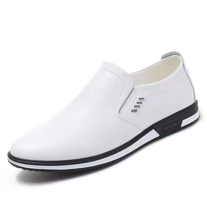 2024 Spring Leather Shoes Soft Leather Men's Shoes Soft Sole Men's Business Casual Shoes Summer British Fashion Leg Shoes