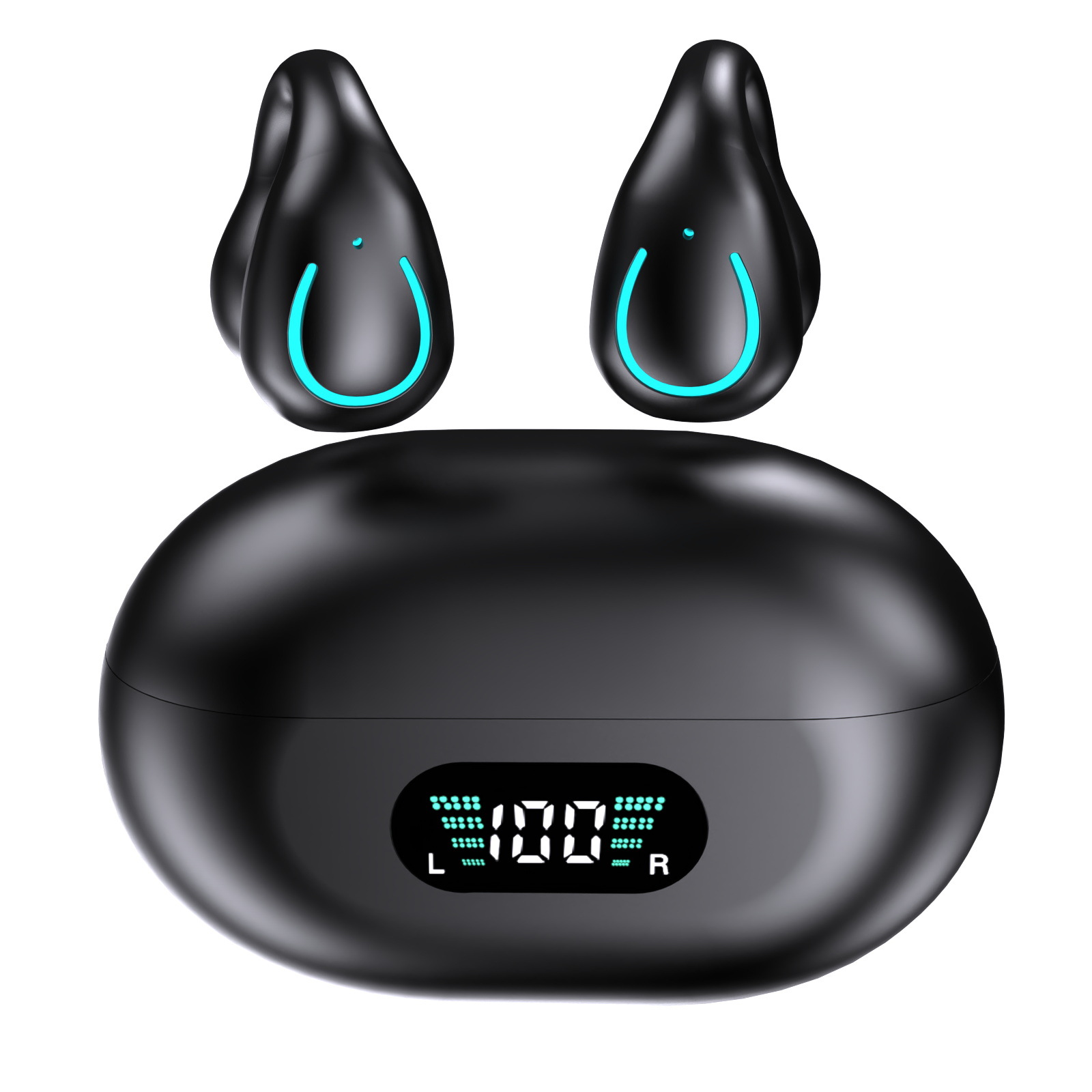 Cross-border Wireless Headset Bone Conduction Clip-in-Ear Bluetooth Headset Leisure Sports Running Waterproof Explosive Headset