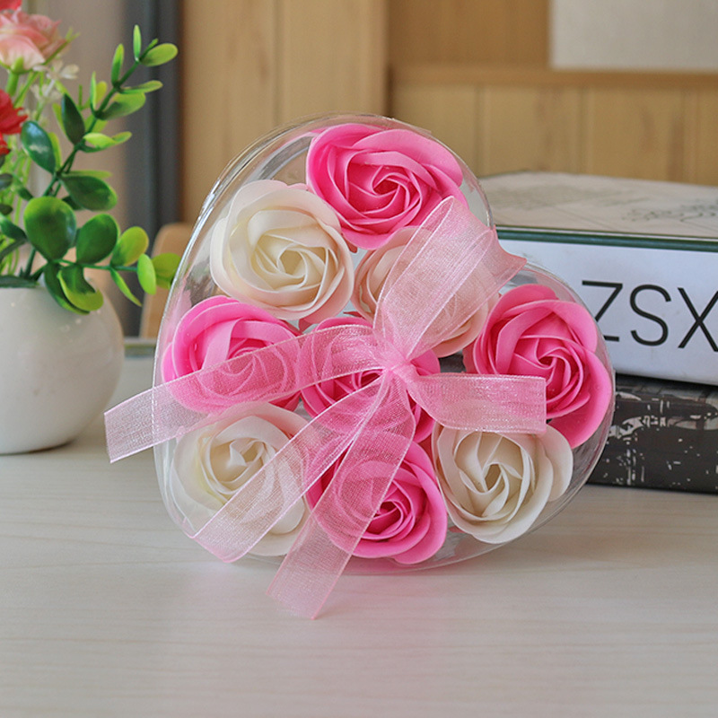 Cross-border supply rose soap flower gift box 9 roses Valentine's Day simulation flowers creative gifts manufacturers in stock