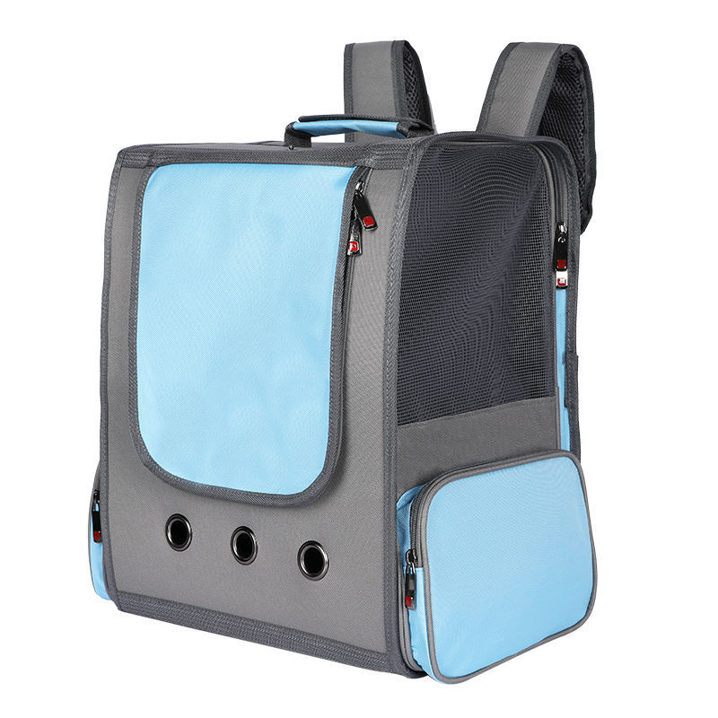 Pet Bag New Transparent Cloth Curtain Cat Bag Space Capsule Backpack Pet Backpack for Going Out Carrying Bag Dog Backpack