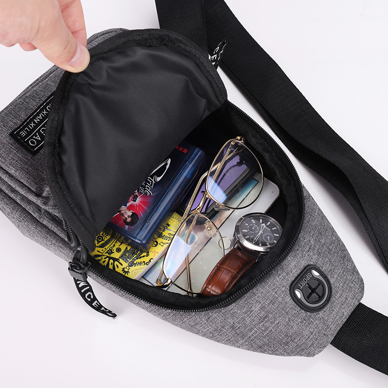 Men's Bag 2023 New Arrival Waterproof Men's Chest Bag Oxford Cloth Crossbody Bag Men's Bag Shoulder Bag Chest Casual Small Backpack