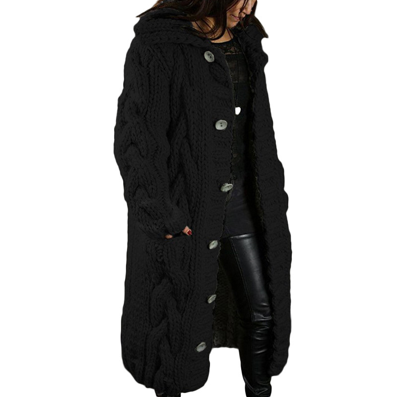 2024 European and American Women's New Cardigan plus size Sweater Jacket Fashion Amazon Sweater Cross-border Women's Knitted Sweater