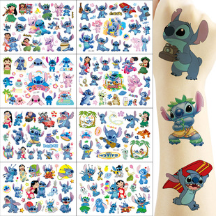 Stitch Stitch Alien Dog Tattoo Sticker Children Tattoo Sticker Birthday Party Tattoo Sticker Water Transfer Sticker