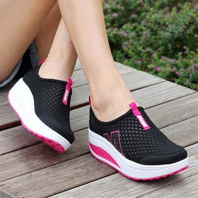 New Summer Foot Cover Women's Mesh Shoes Rocking Shoes Women's Sports Casual Shoes Mesh Breathable Women's Shoes Platform Shoes