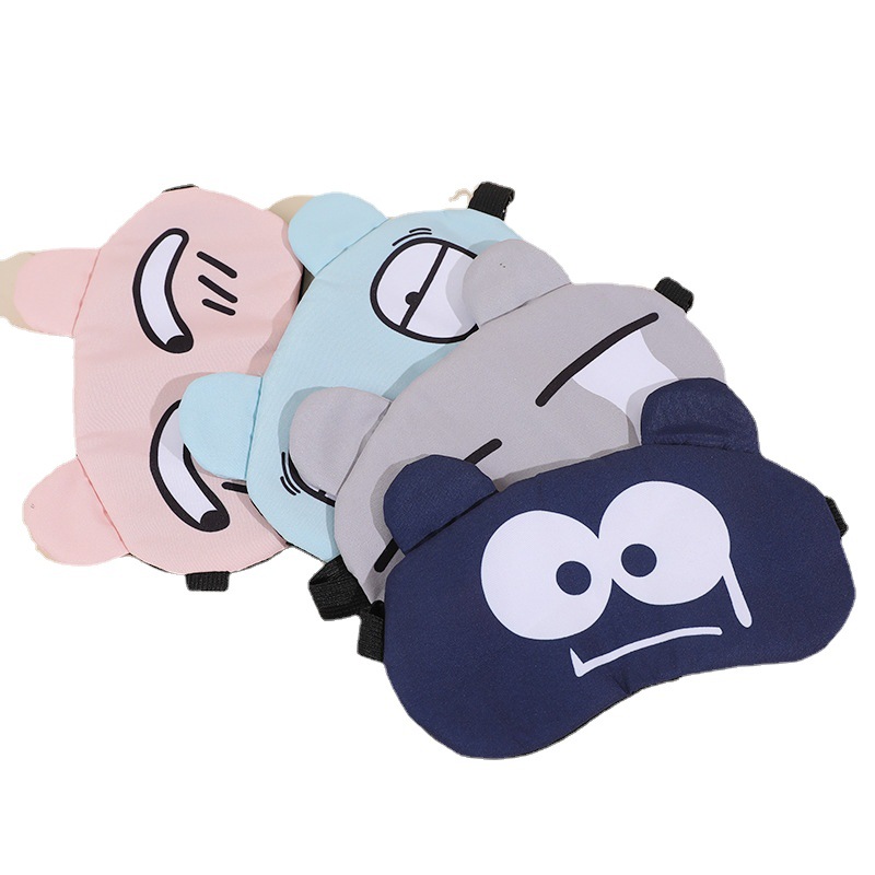 Sleep shading eye mask men's and women's cute cartoon ice bag ice compress hot compress eye protection fashion emotions wholesale