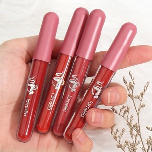Lip Glaze Wholesale Fog Velvet Student Explosions Matte Moisturizing Lip Dye Liquid Lipstick Water Lip Honey Women Lip Gloss Lip Mud