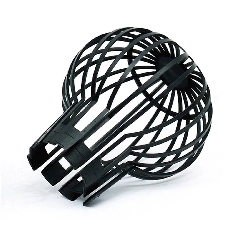 Plastic Black Rooftop Floor Drain Outlet Anti-blocking Round Mesh Cover Balcony Outdoor Rainwater Eave Drain Cover