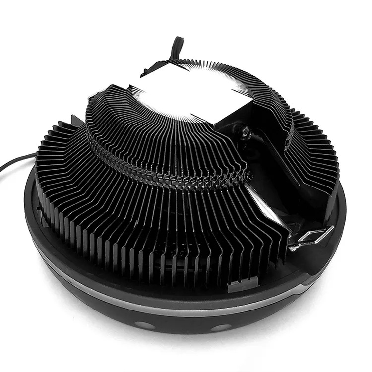 Host computer CPU radiator UFO spy UFO fan color mute luminous desktop game radiator