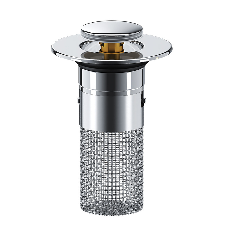 Lavatory Basin Leakage Plug Basin Drawer Accessories Odor-proof Bouncing Core Press-type Basin Washbasin Filter Net