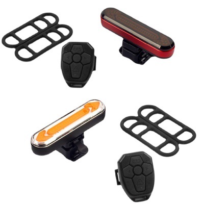 Bicycle tail light LED wireless remote control USB charging turn signal bicycle mountain riding safety warning light