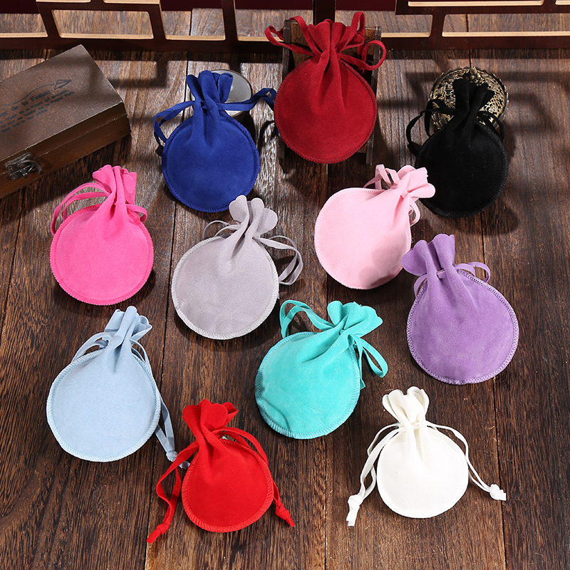 Double-sided velvet jewelry bag jewelry jewelry storage bag in Stock 7 * 9CM ring earrings small cloth bag drawstring gourd bag