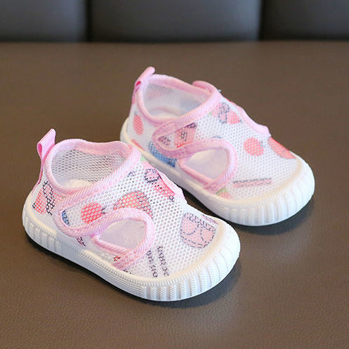 Summer 0-1-3 years old baby net shoes 2 boys soft bottom breathable toddler shoes baby girl non-slip single-layer shoes baby sandals