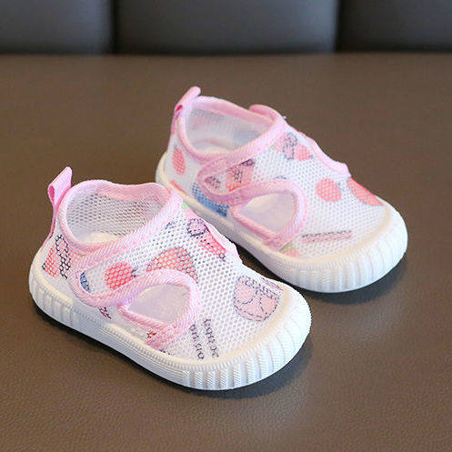 Summer 0-1-3 years old baby net shoes 2 boys soft bottom breathable toddler shoes baby girl non-slip single-layer shoes baby sandals