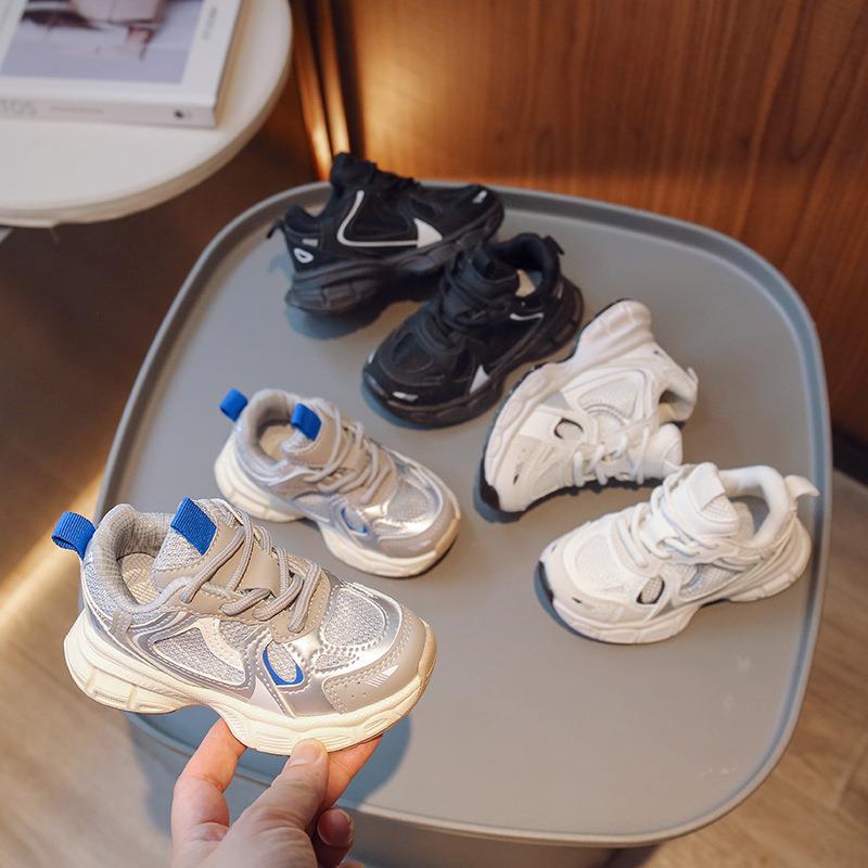 Children's Sports Shoes Girls Baby Running Shoes 2023 Spring and Autumn New Children's Shoes Men's and Children's Mesh Breathable Daddy Shoes