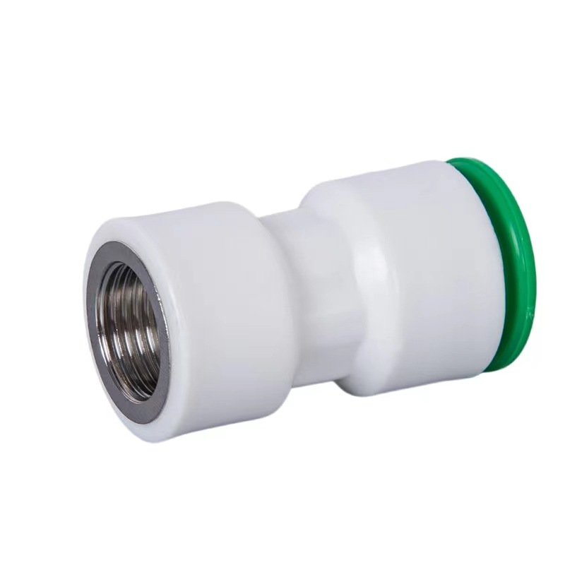 PPR4 points internal tooth turn 6 points quick connection straight-through reducer 20 internal thread turn 25 water pipe non-ironing plug and play