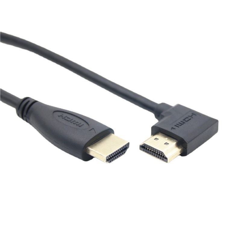 90 度直角曲がったヘッド HDMI ケーブルストレートヘッド曲がった HDMI オスオス定義接続ケーブル銅コアサポート|undefined