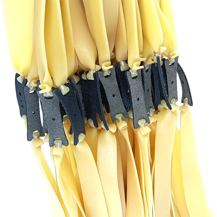 Slingshot accessories rubber band group 40 thickened widened plain color 40 wide fast pressure free binding high elastic slingshot rubber band group wholesale