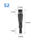 S2 double-headed small brush (black)