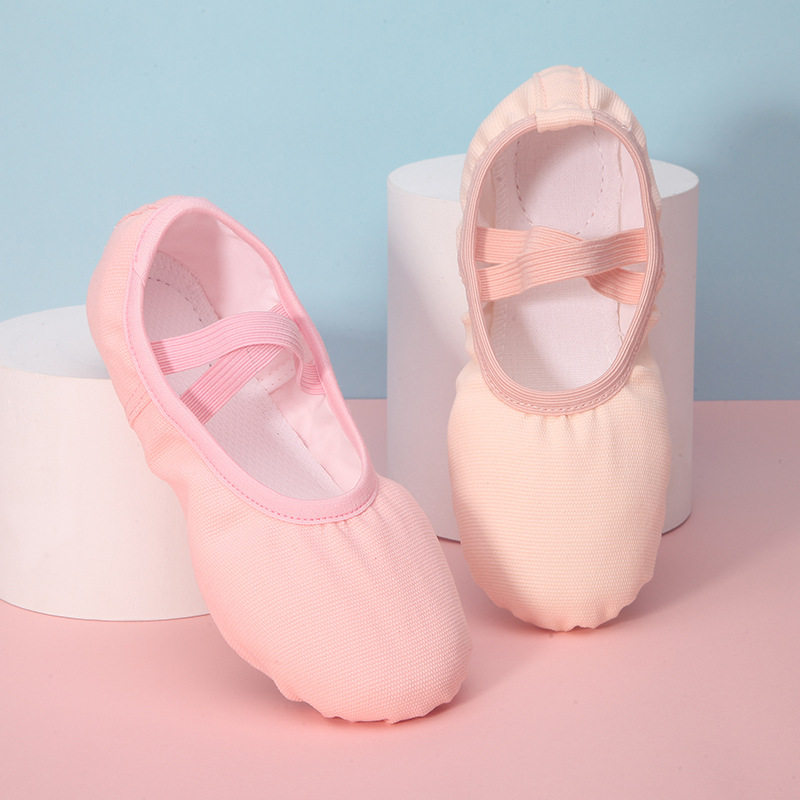 Lace-up-free children's dance shoes indoor ballet shoes with soft soles for adults dancing shoes yoga cat claw shoes for women