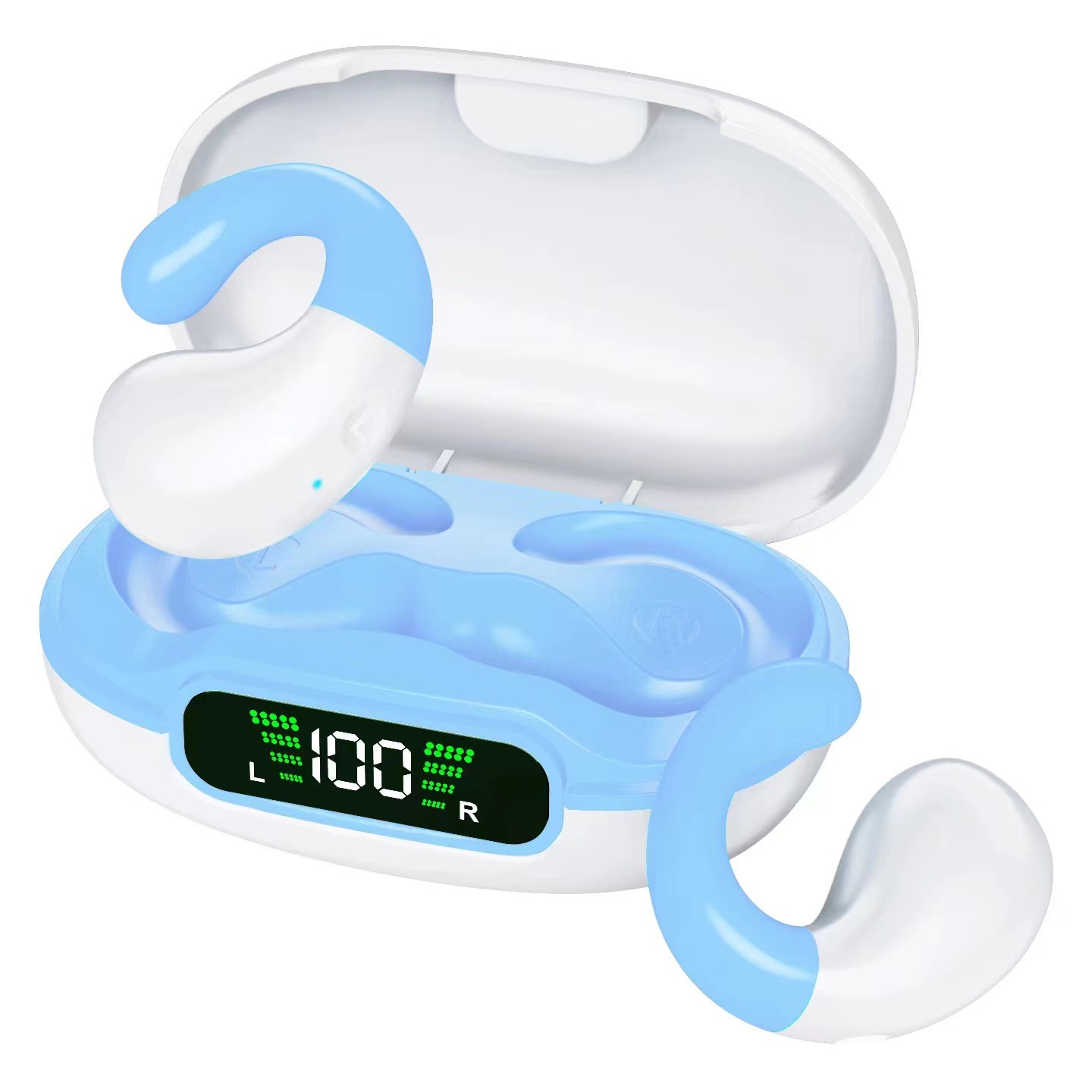 Q92 new Bluetooth headset clip-on-ear digital display with charging bin true wireless binaural clip-on-ear business stereo