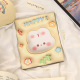 Folding makeup mirror-yellow rabbit head HAPPY (small)