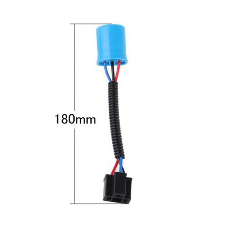 Car headlight lamp holder 9007-turn H4 adapter cable suitable for Humvee headlight socket 9007 male adapter H4 wiring harness