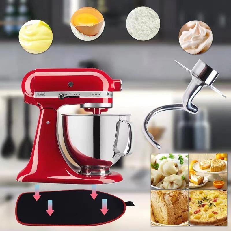 K 45dhステンレス生地フックはkitchenaid 4.5-5 quarttilt-headスタンドに適しています。|undefined