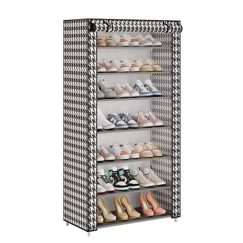 Simple shoe rack economical household dustproof multi-layer shoe storage artifact modern minimalist dormitory door indoor shoe cabinet