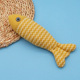 Burlap fish yellow