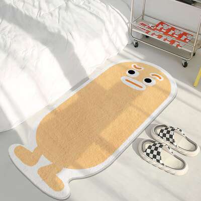 Cartoon Girl's Thickened Imitation Cashmere Carpet Bedside Blanket Coffee Table Household Bedroom Plush Absorbent Imitation Cashmere Carpet