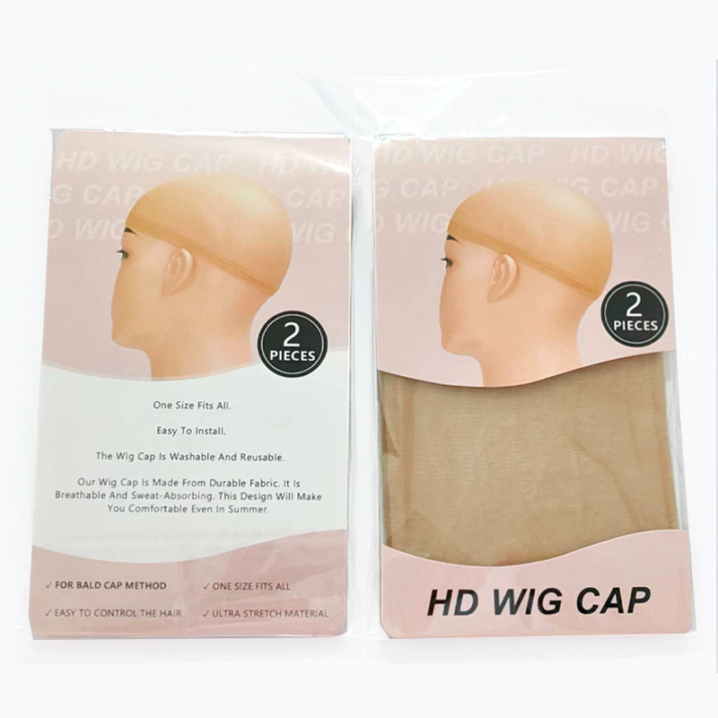 HD wig cap高清假发发网超薄丝袜网帽 2片装弹力防滑高清假发帽