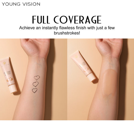 YOUNG VISION 6 color matte liquid foundation wheat color makeup foundation cream