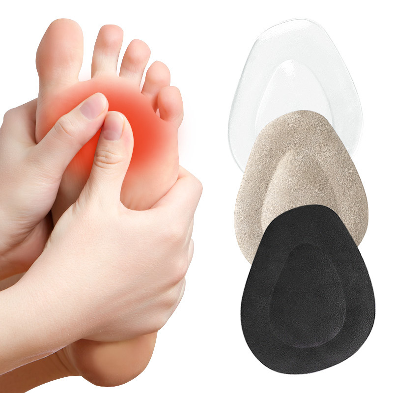 GEL forefoot pad half size pad women's half pad high heel insole thickened non-slip transparent forefoot pad soft pad