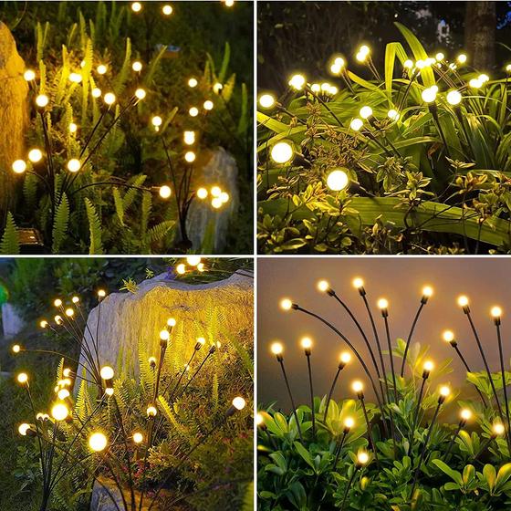 Solar powered Firefly Light String LED outdoor waterproof floor lawn Courtyard atmosphere garden landscape decorative lights