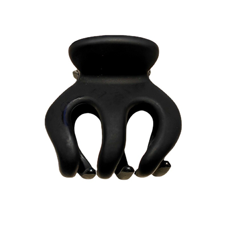 High ponytail claw clip fixed artifact frosted pumpkin hairpin back head shark clip headdress anti-drooping small grip clip
