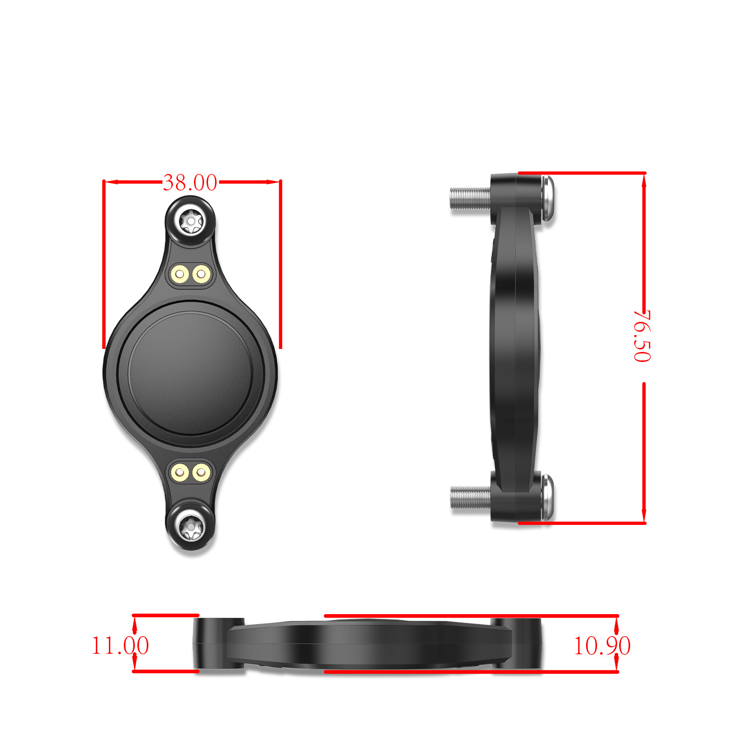 Private model mountain bike AirTag protective cover bicycle hidden positioning anti-lost positioning box shell PC hard shell waterproof