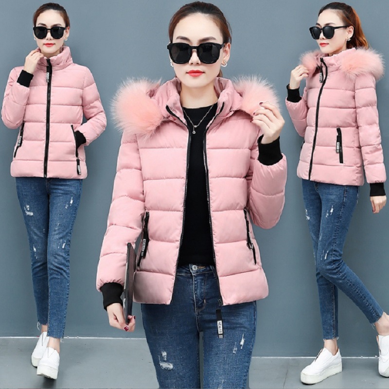 Cross-border down cotton-padded jacket ladies winter coat 2024 new mid-length thick cotton-padded jacket cotton-padded jacket bread clothing wholesale