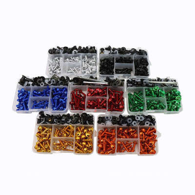 195PCs motorcycle modification accessories windshield cover set screws color fairing set screws