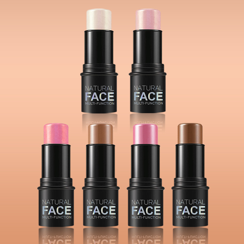 High-gloss makeup stick cross-border contour shadow pen three-dimensional bright lying silkworm facial blush cream multi-functional makeup wholesale