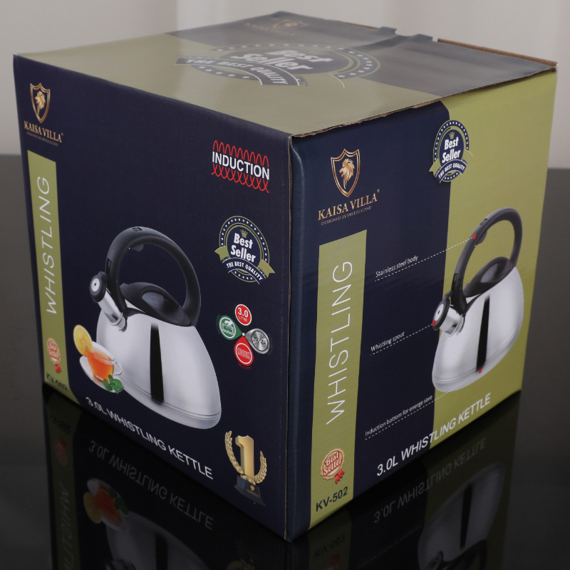 KV-502 kettle stainless steel whistle kettle household whistle kettle foreign trade Amazon cross-border wholesale