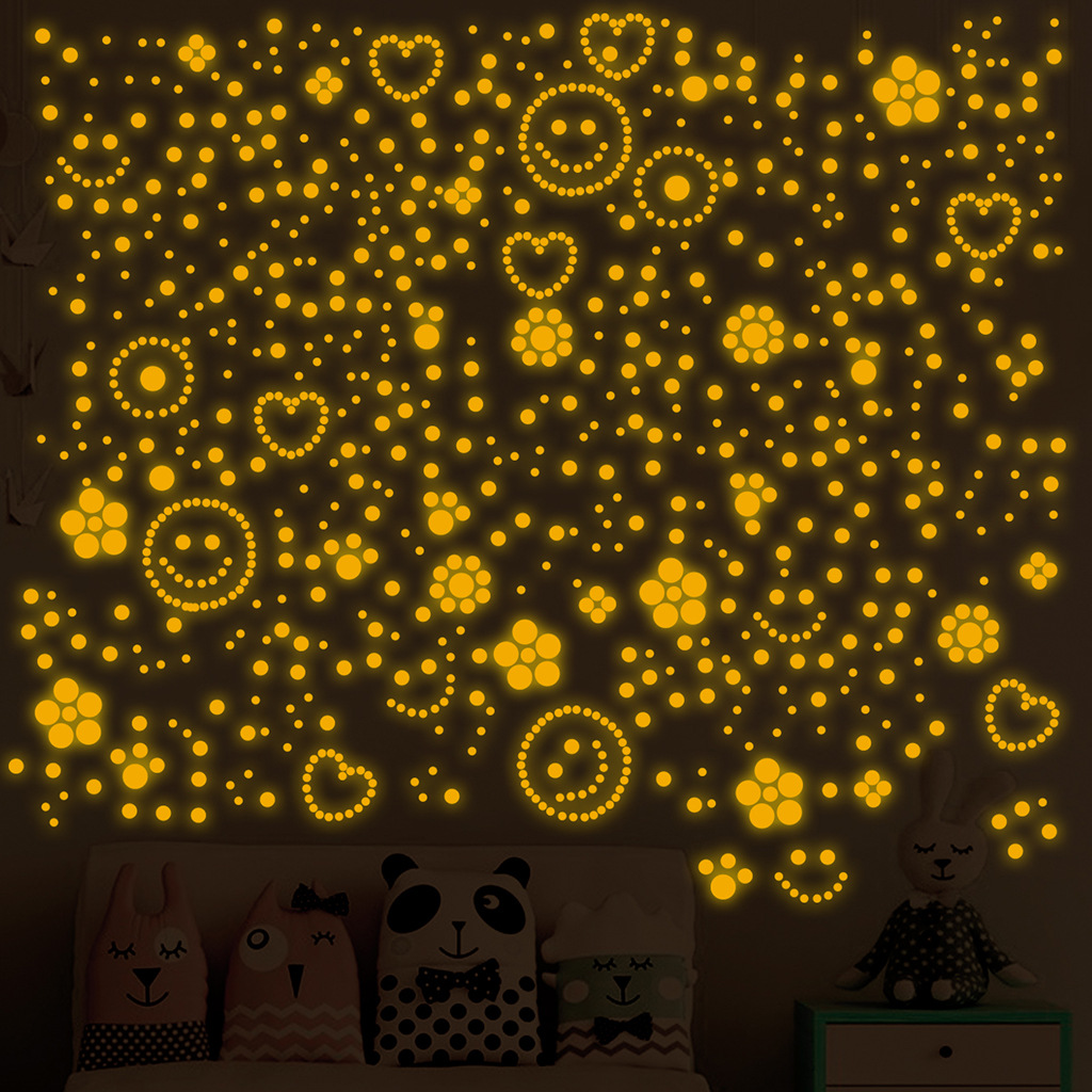 Luminous Dot 407 Luminous Stars Combination Sticker Luminous Wall Sticker Living Room Decorative Dot Wall Sticker 103 Wholesale