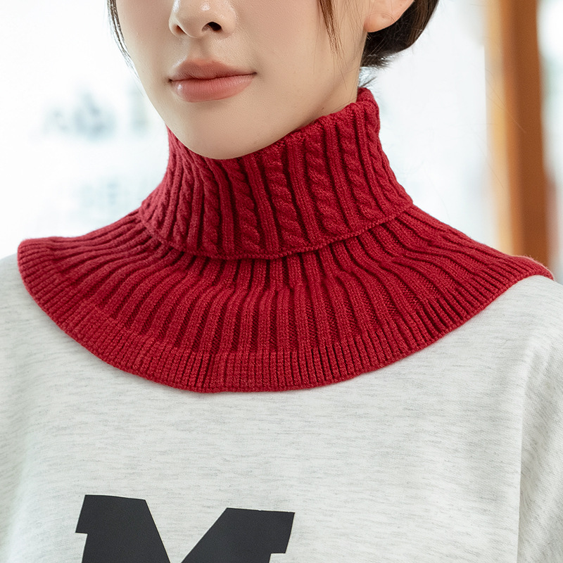 Scarf women's winter cervical collar Korean style versatile warm fashion fake collar new scarf pullover round neck