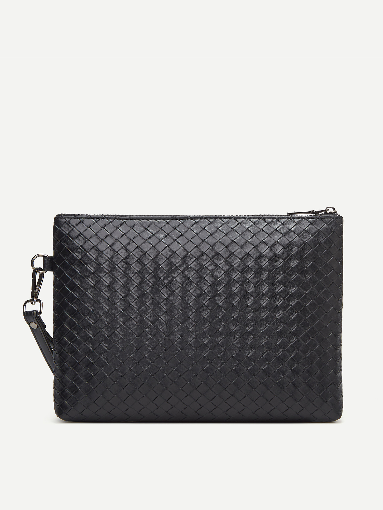 New men's woven clutch large capacity envelope soft leather fashion Business Men's bag live a generation of hair