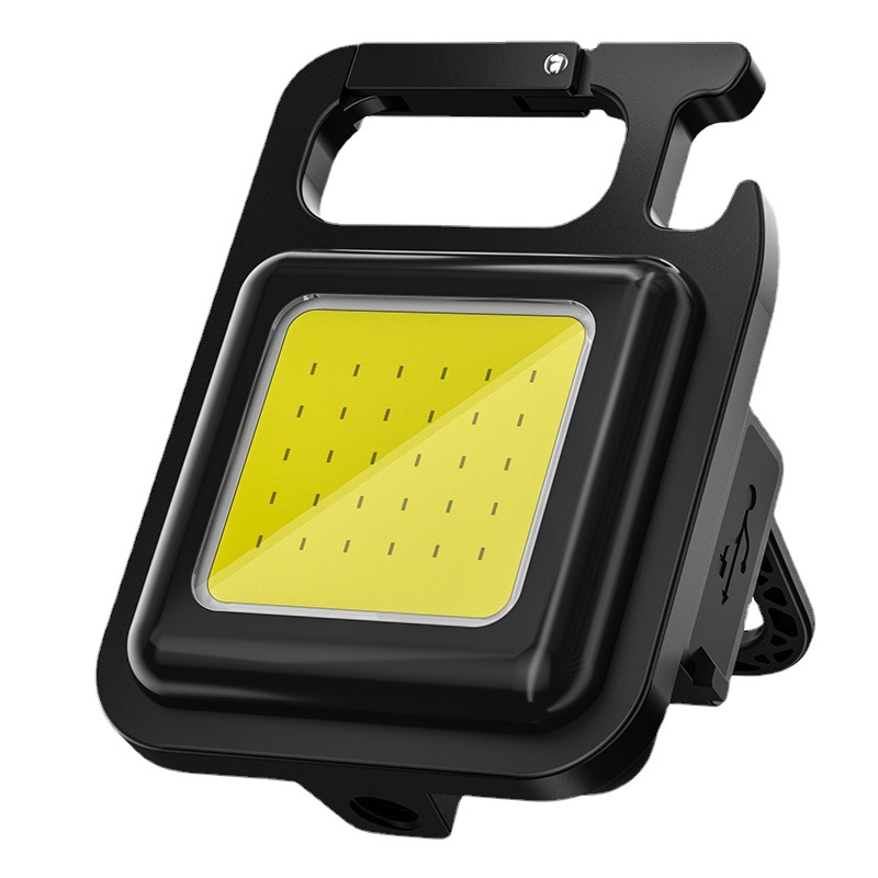 Keychain Light Strong Rechargeable Flashlight Super Bright Outdoor Multifunctional Portable Mini Work Light Small Camping Light