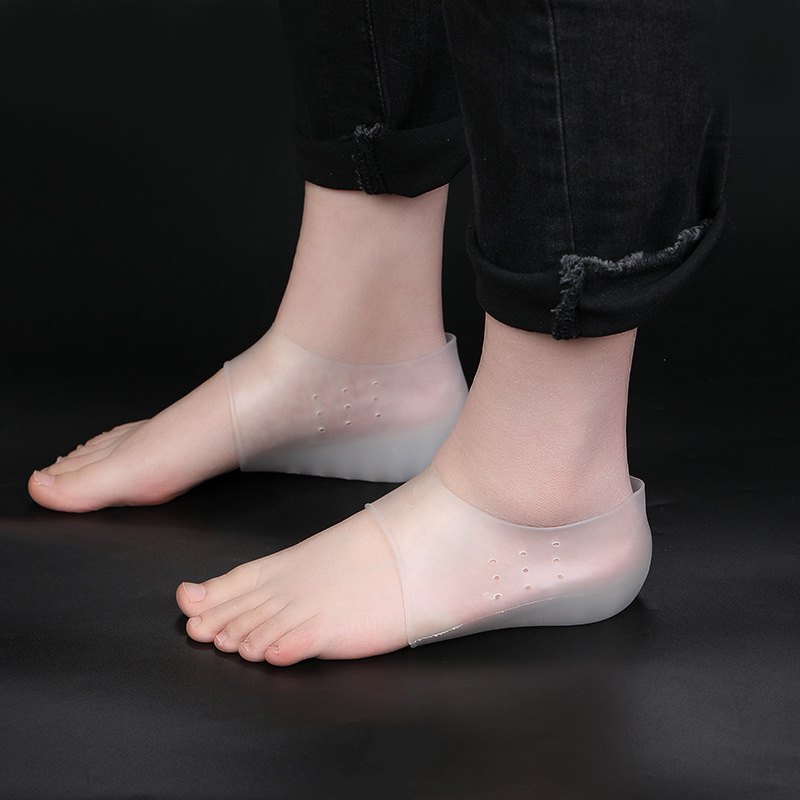 Inner Height Increasing Insoles Invisible Height Increasing Pad Female Male Inner Height Increasing Heel Pad Internet Red Silicone Height Increasing Insoles Integrated Breathable
