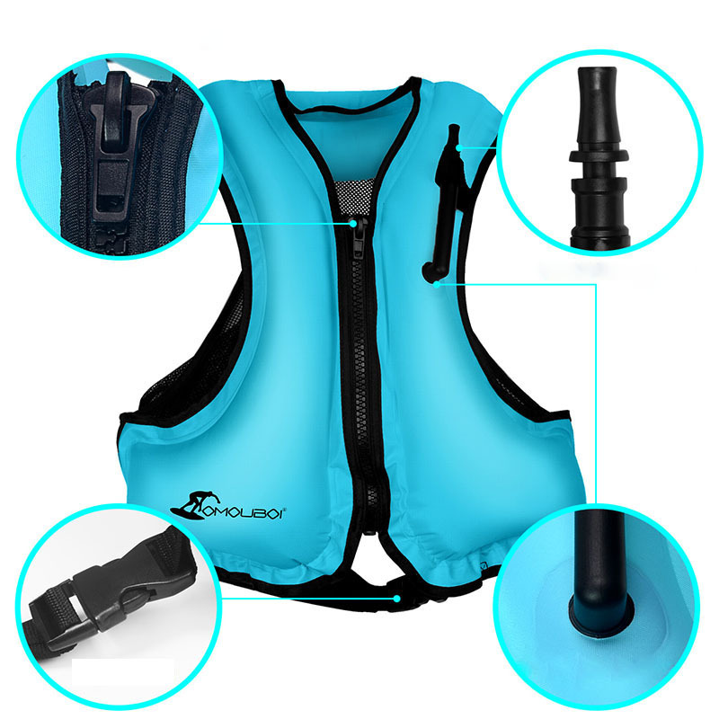 Source Factory Direct Supply Adult Children Inflatable Life Jacket Buoyancy Vest Surfing Drifting Swimming Supplies