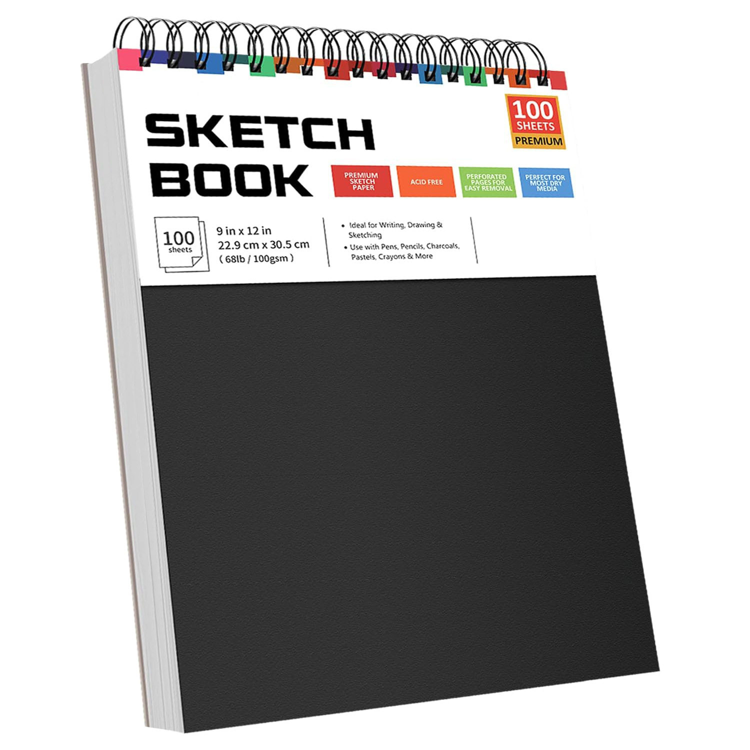 Amazon popular Painting Book 9*12inch sketch book blank painting book tearable art sketch paper sketch book