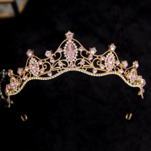 New European and American fashion bride crown Halloween show dress up girl crown princess birthday party crown